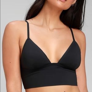 NWT Free People Black Seamless Longline Bralette